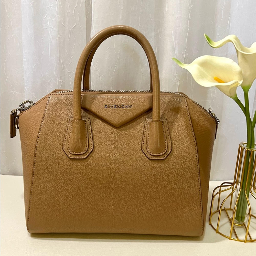 Givenchy Small Antigona Amber Goatskin
